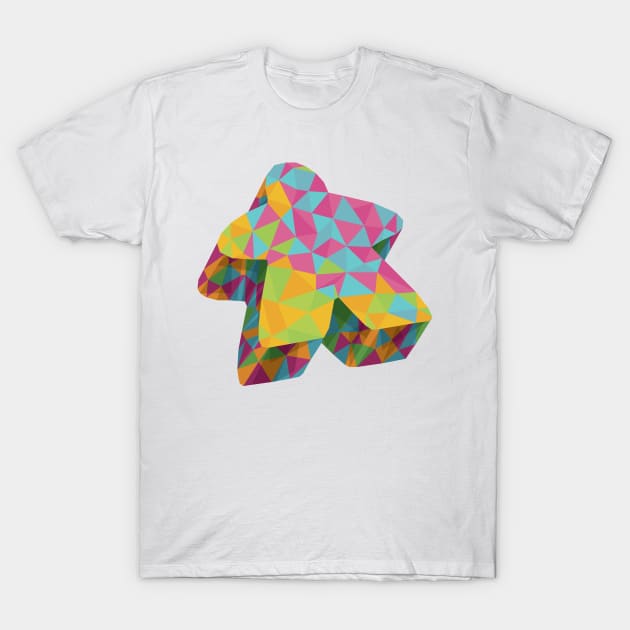 Summer Geo Meeple T-Shirt by polliadesign